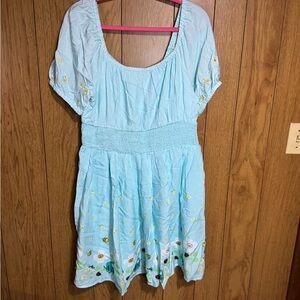 Adventure Time Light Blue Dress BMO Size XL NWT